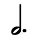 dotted half note