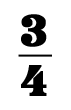 3/4 time